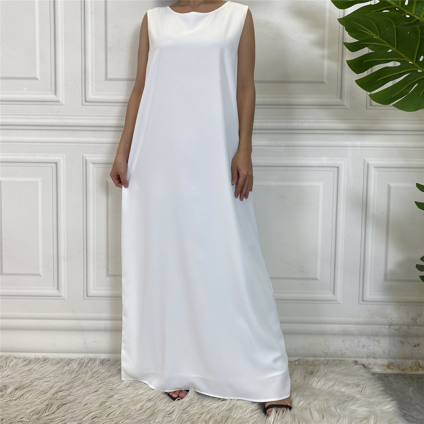 Soft Nida Abaya Slip Dress | Modest Layering Underdress