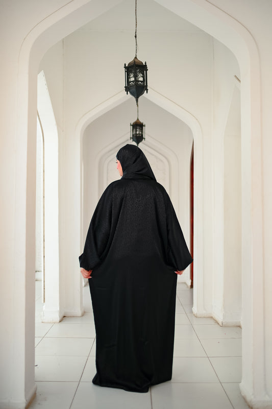 Farida Satin Prayer Dress - Luxury Full-Length Isdal, Modest Prayer Dress with Scarf