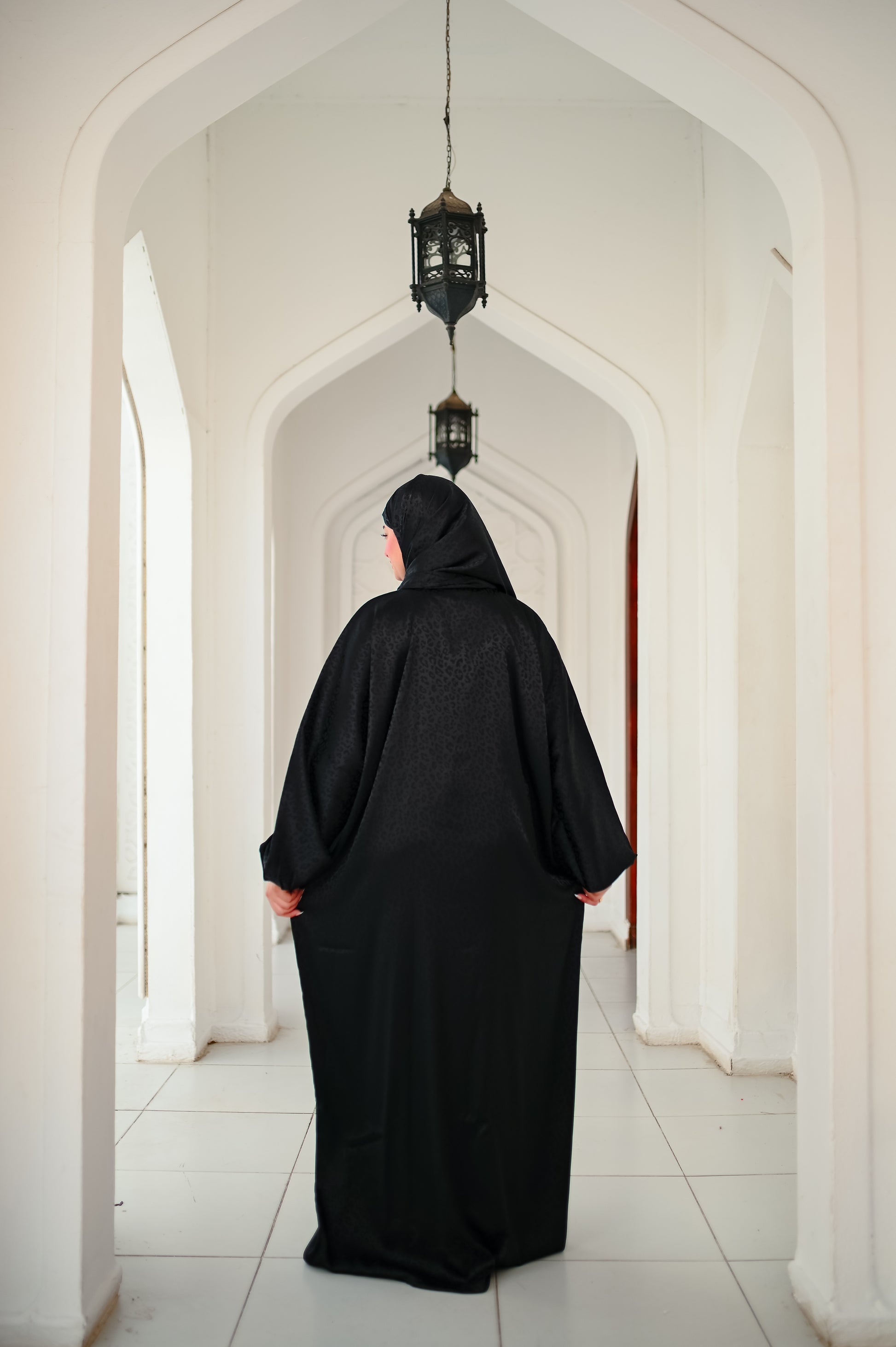 satin prayer dress Noor Elegant Blended Satin Prayer Gown