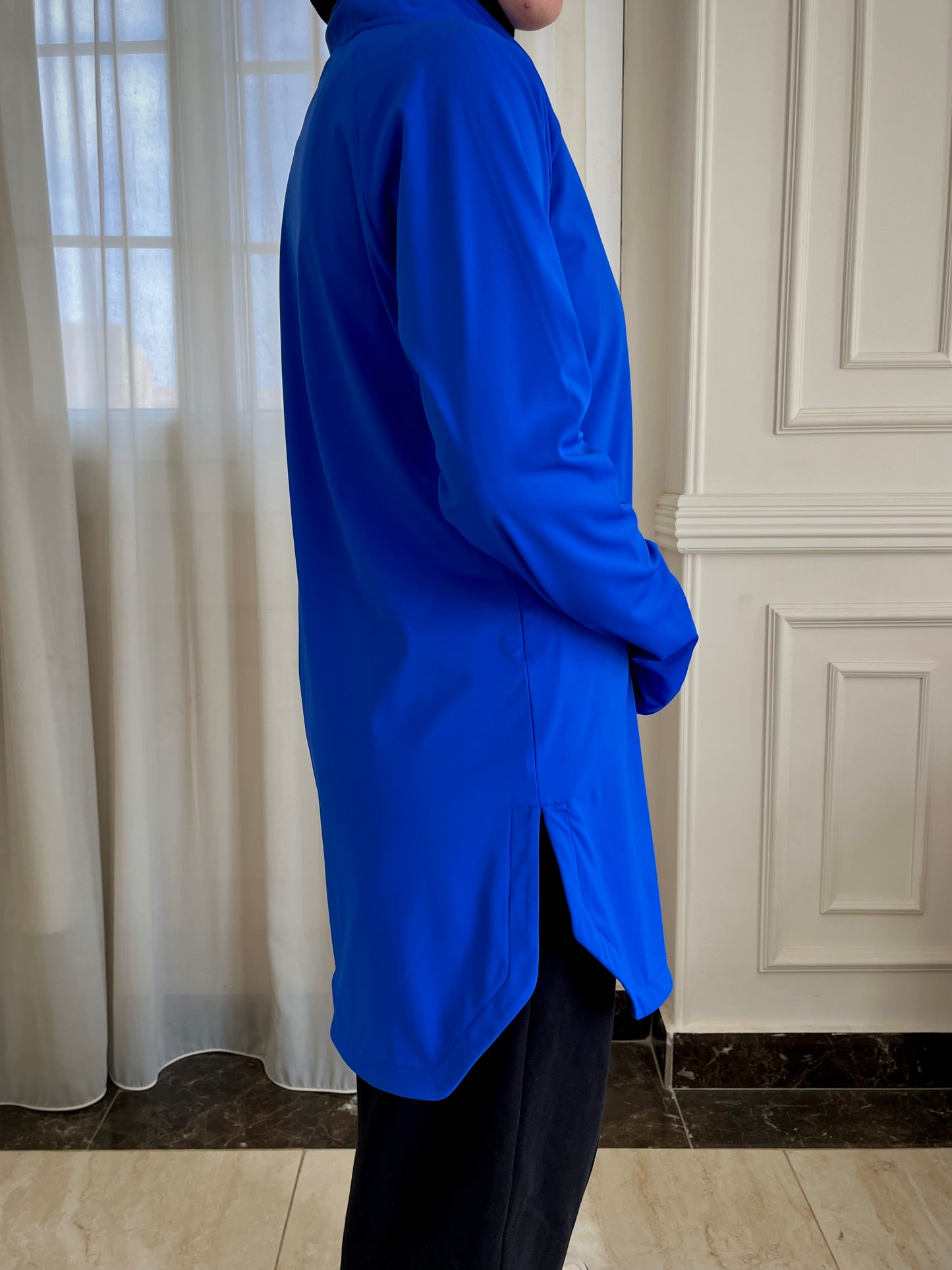 Modest Activewear Top – Longline Workout & Lounge Tunic | Performance Sports Top