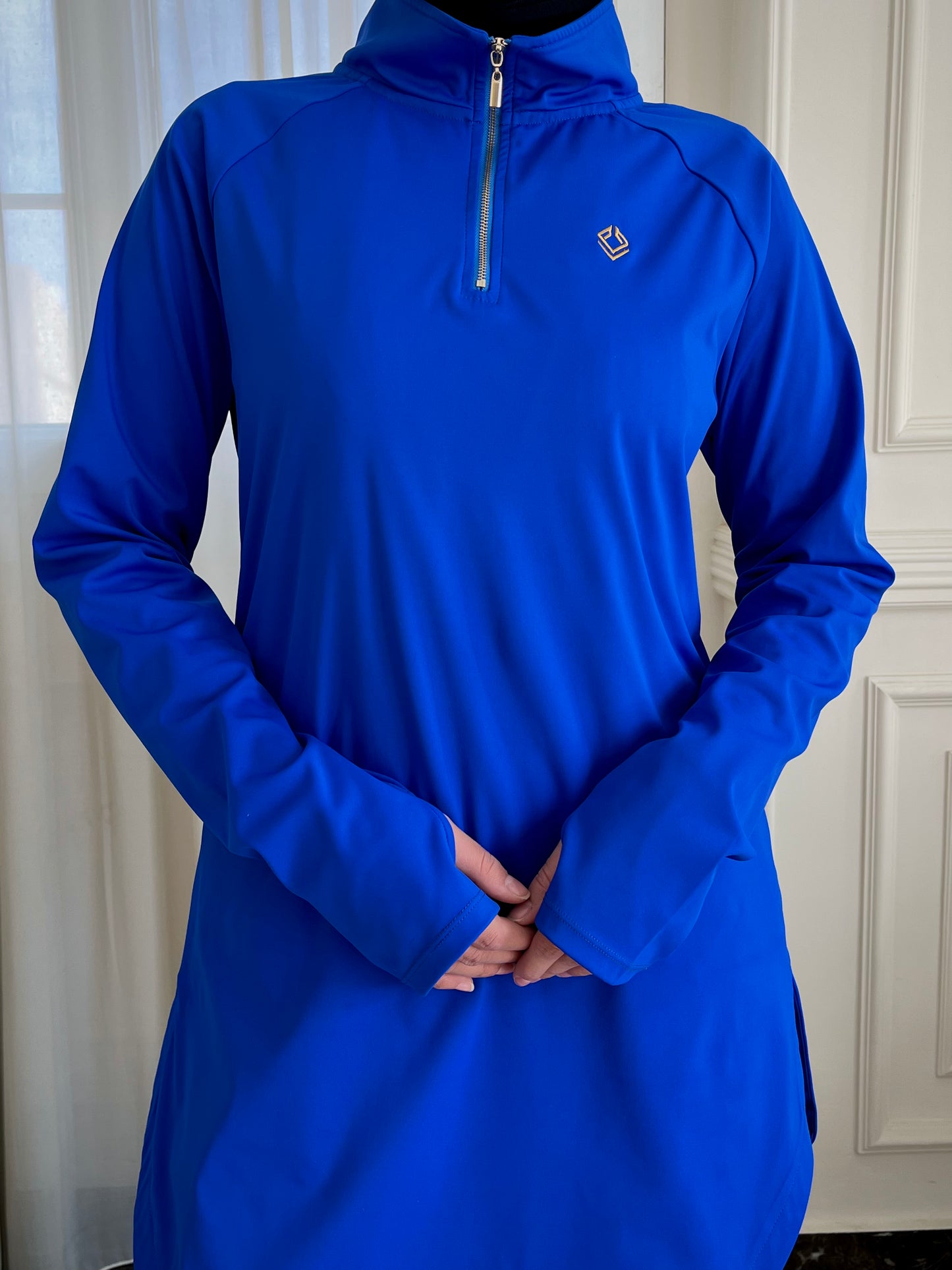 Modest Activewear Top – Longline Workout & Lounge Tunic | Performance Sports Top