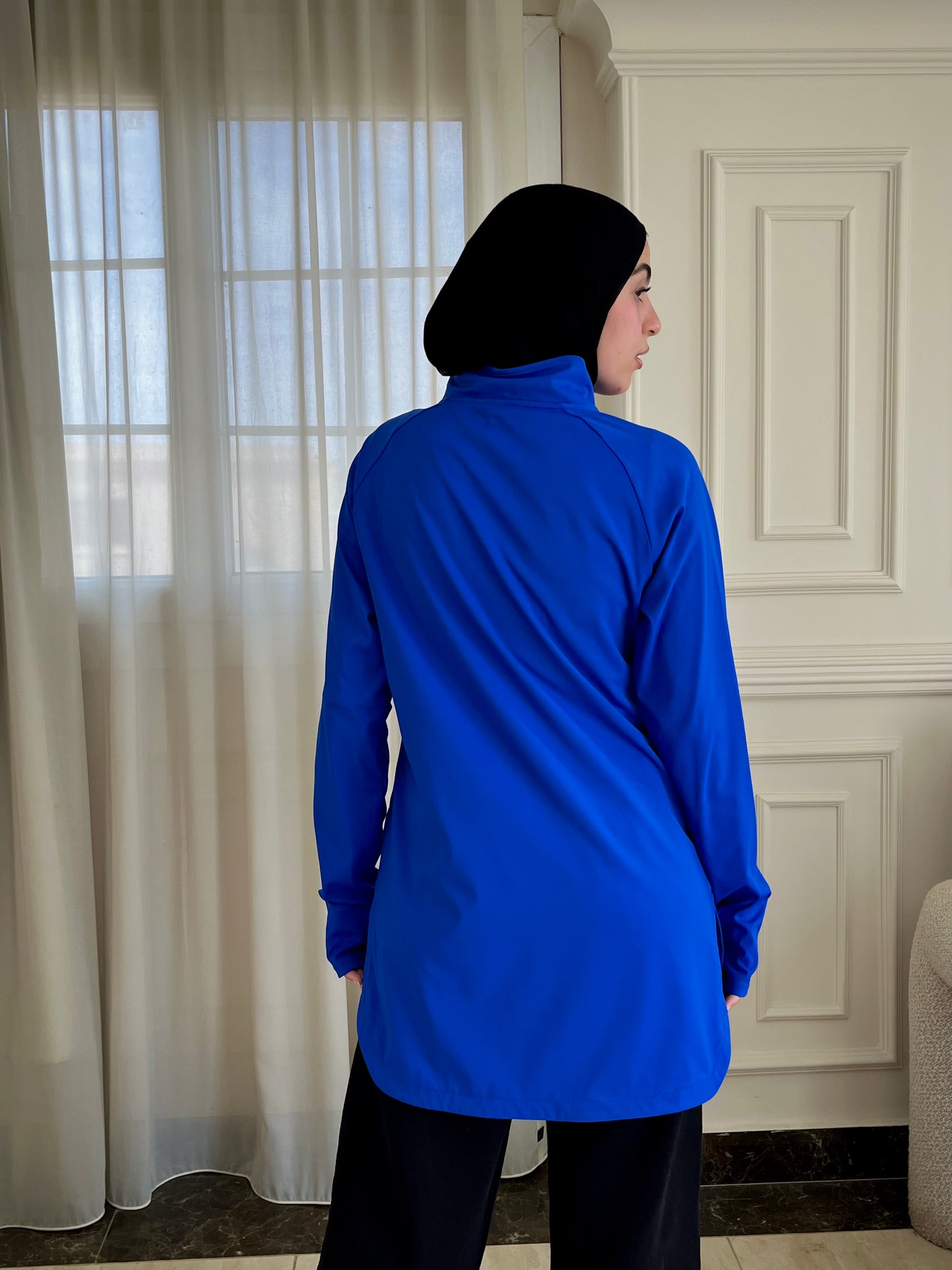 Modest Activewear Top – Longline Workout & Lounge Tunic | Performance Sports Top