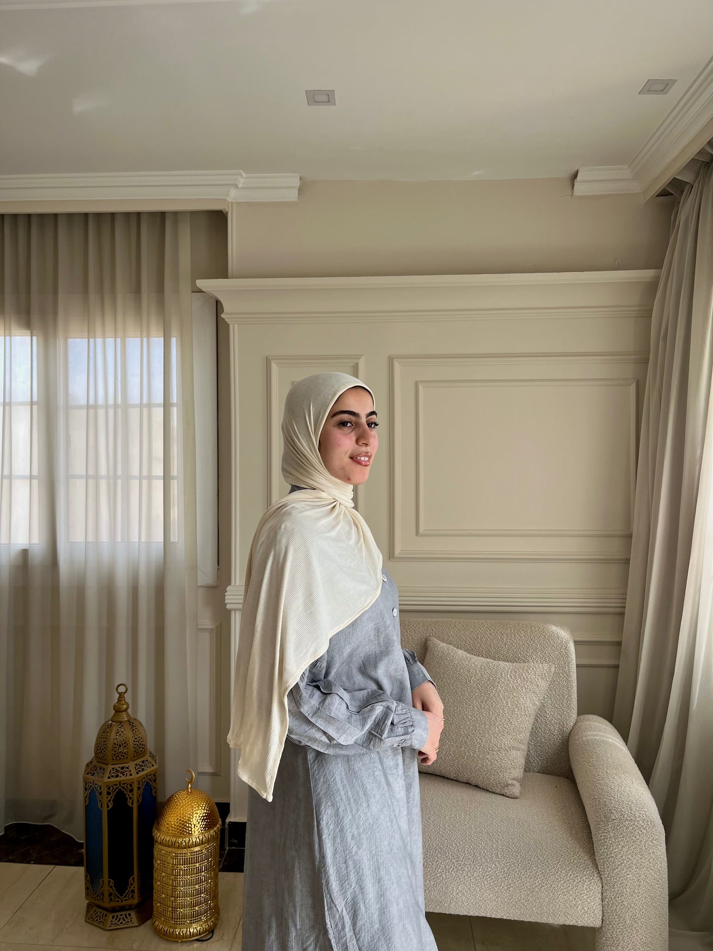 Lightweight Hijab Set with Undercap | Lightweight Soft Modal Scarf | Everyday Muslim Headscarf | Modest Wrap Hijab