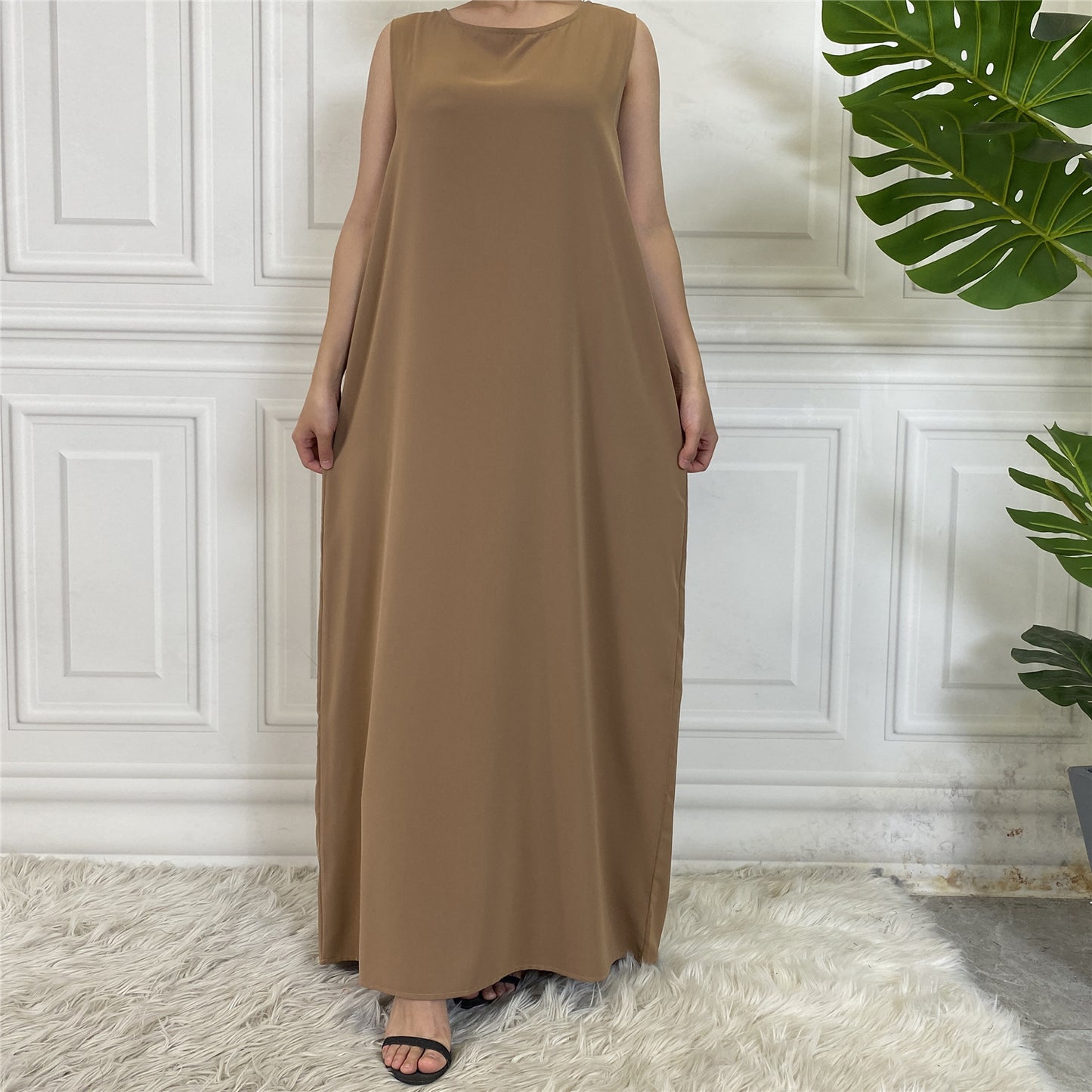 Soft Nida Abaya Slip Dress | Modest Layering Underdress