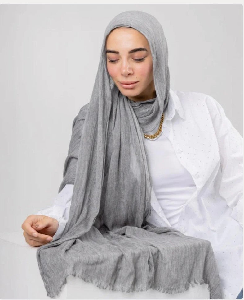 Thai Shaash Cotton Gauze Hijab – Lightweight & Non-Slippery